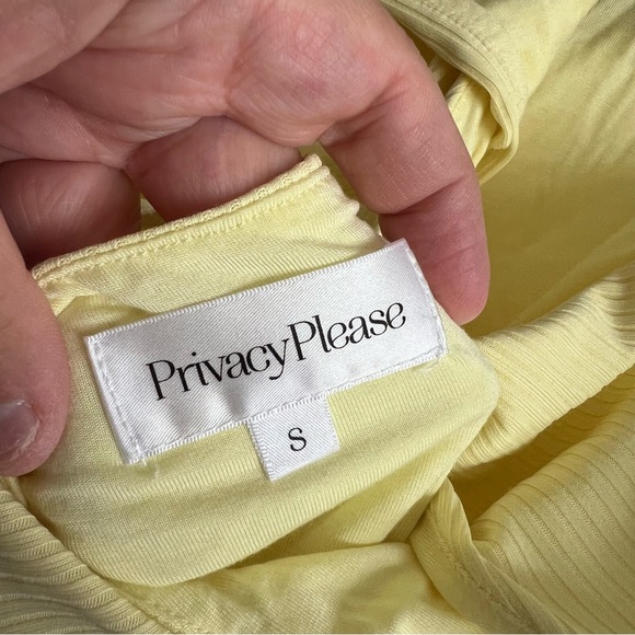 Privacy Please Revolve Women’s Bekka Canary Yellow Bodysuit Size Small‎ - Picture 4 of 16